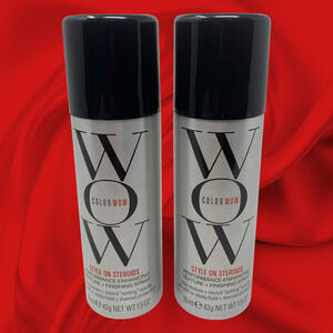 Lot 2 x NEW Color Wow Style On Steroids Texturizing Spray Travel Size 1.5 oz Ea